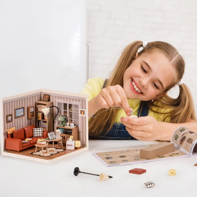RoboTime miniature de maison salon confortable