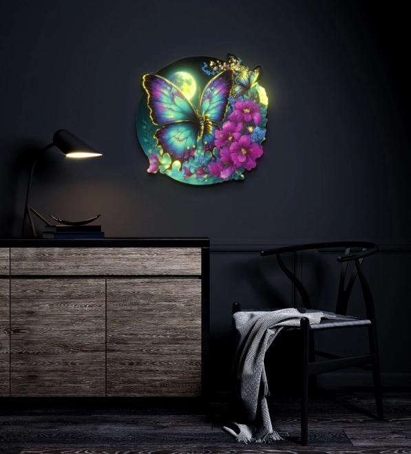 EscapeWelt Houten lichtgevende puzzel Vlinder 500 stukjes