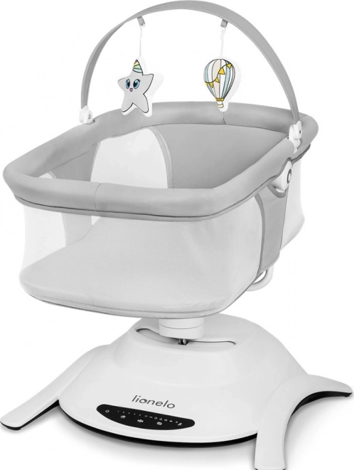 LIONELO Baby ligstoel Bella Set Grijs Beton 2v1