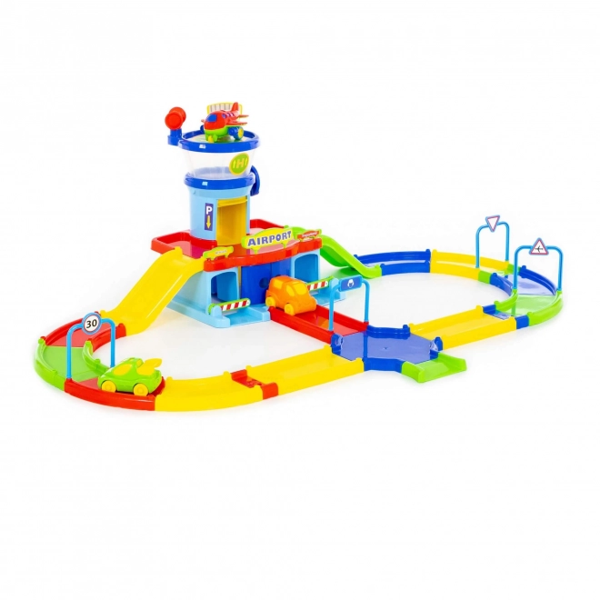 Vliegveld met landingsbaan Play City