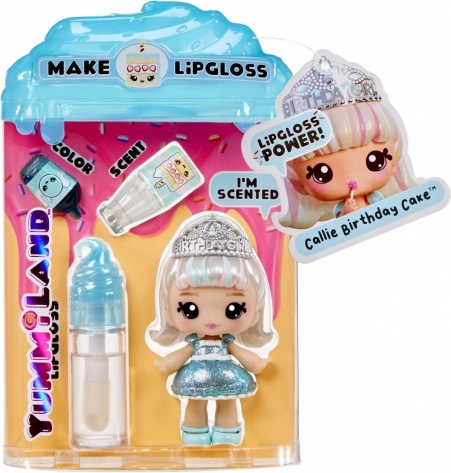 Yummiland mini doll with lip gloss Callie Birthday Cake