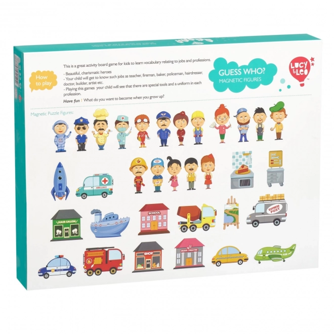 Lucy & Leo Raad je mijn beroep? Magnetisch spel in een koffer