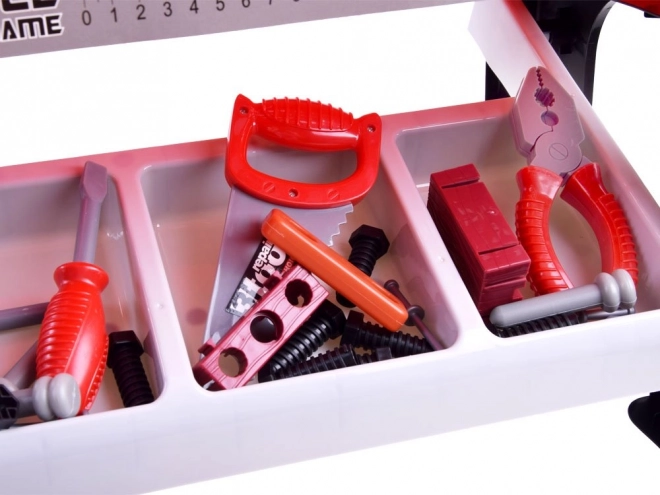 Kinder werkbank met gereedschap