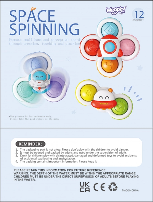 Woopie ensemble de spinners pour enfants - Fusée, Extraterrestre, Ovni