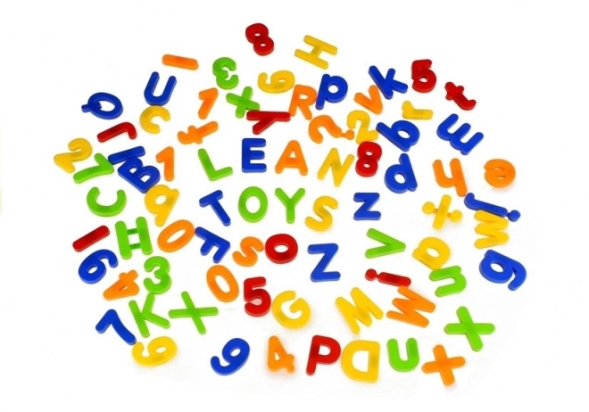 Magnetische letters in een pot Alfabet 78 stuks