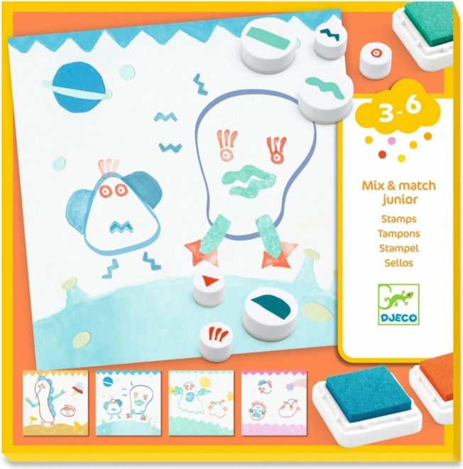 Djeco Stamping Set Monsters