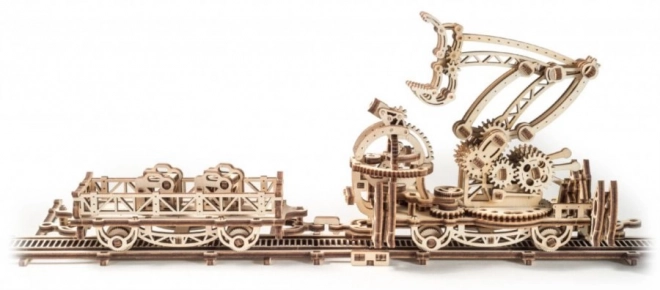 3D houten mechanische puzzel rangeerterrein