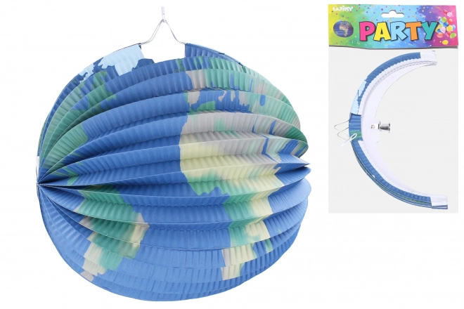 Lampion Kugel Erde 25 cm