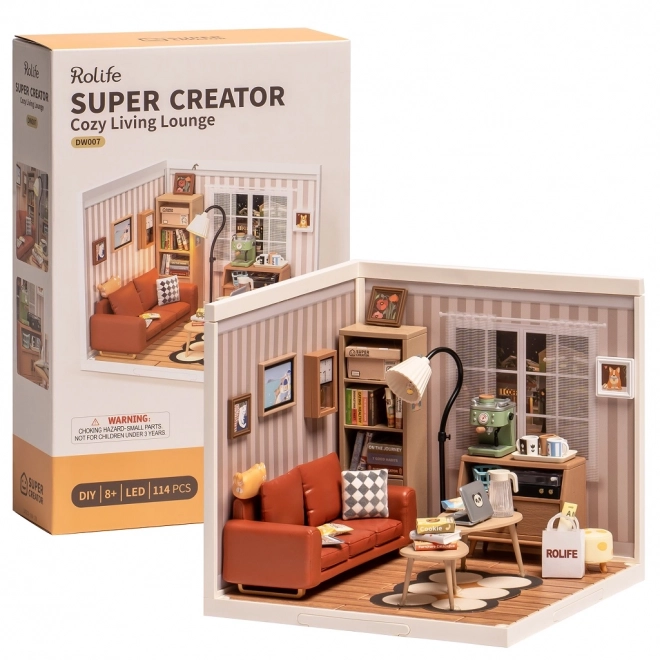RoboTime miniature de maison salon confortable