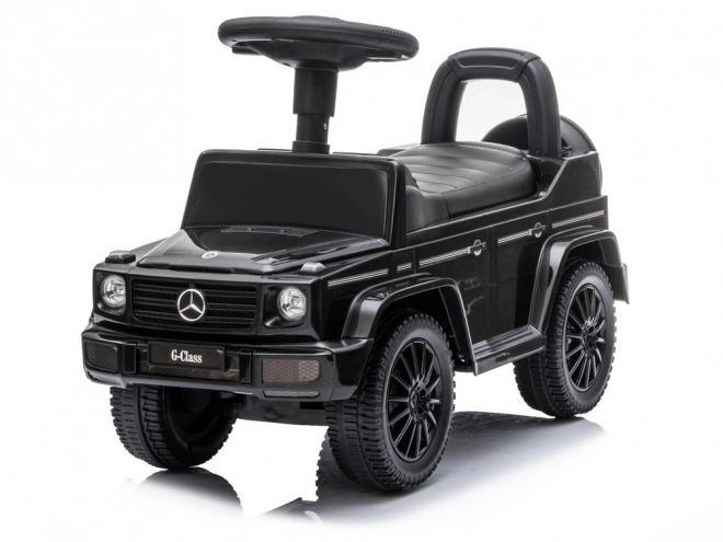Loopauto Mercedes G-Klasse zwart met claxon en motorgeluid