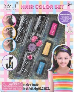 Craies pour cheveux avec applicateur – 3 couleurs, lavables