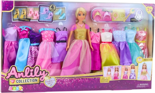 Grote mode set Anlily Pop met jurken en accessoires 24st