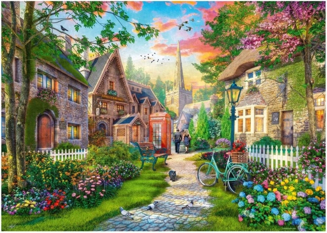 RAVENSBURGER Puzzle Promenade dans la ruelle campagnarde 1000 pièces