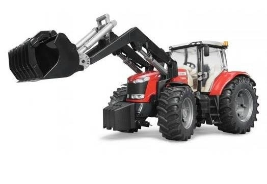 Tractor Bruder Massey Ferguson 7624 met voorlader