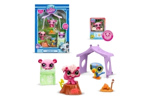 Littlest Pet Shop kampeerset 3 figuren
