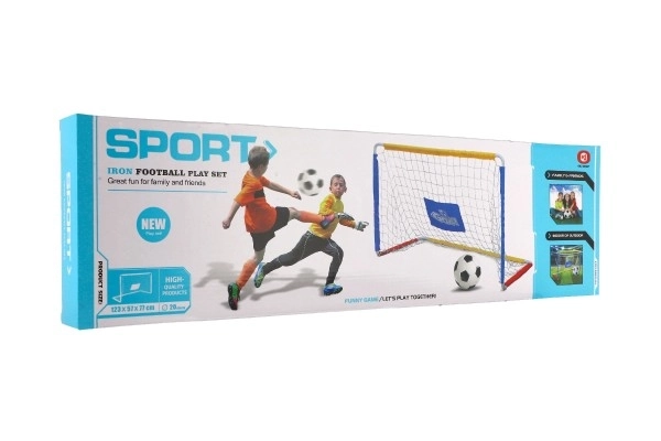 Opvouwbaar voetbaldoel met metalen net