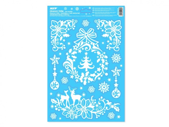 Kerstvenster Glitr Folie 20x30 cm