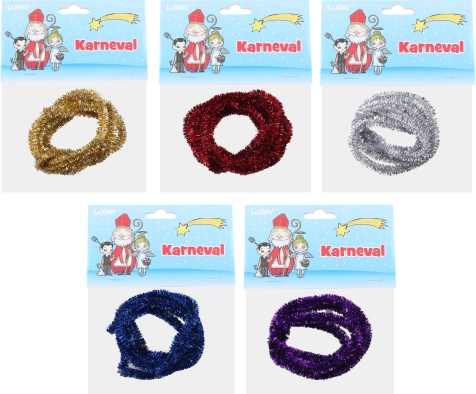 Chenille métallique 10 mm, longueur 1,5 m