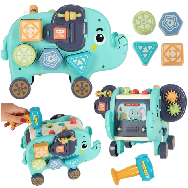 Interactieve Montessori blokolifant 26 cm