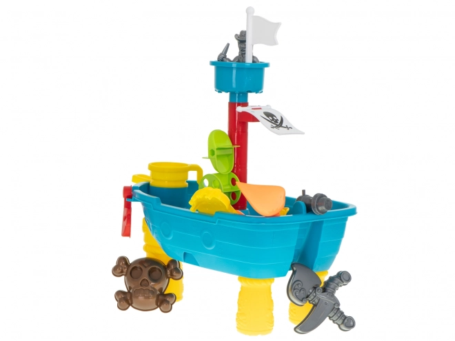 Table de jeu pour enfants - bateau pirate