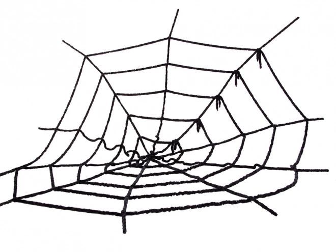 Kunstmatige zwarte spinnenweb voor Halloween