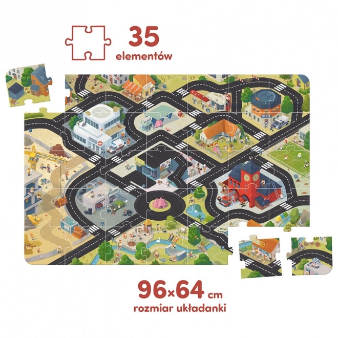 Grote puzzel - wegen voor voertuigen