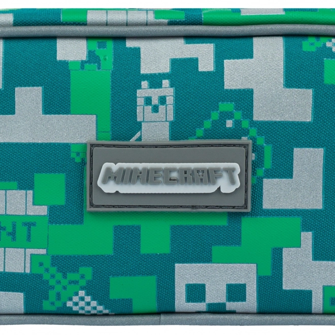 MINECRAFT etui Zilveren Creeper