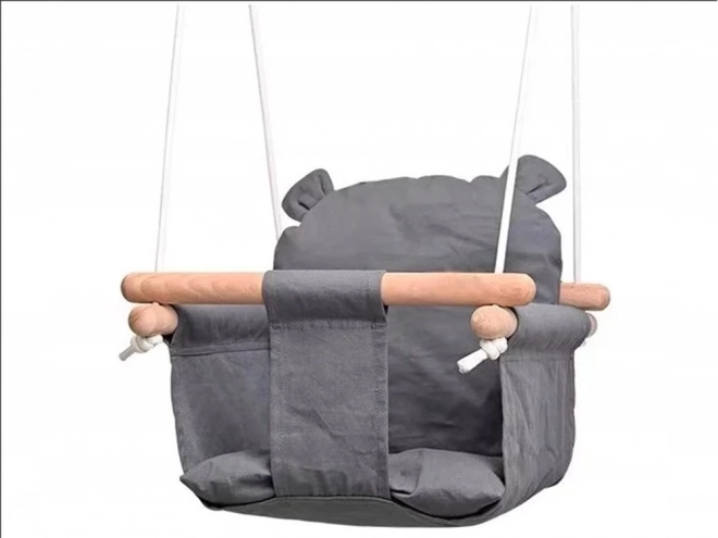 Wooden Baby Swing with Bucket Seat