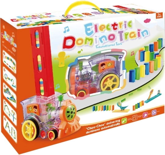 Treintje met dominosteenset