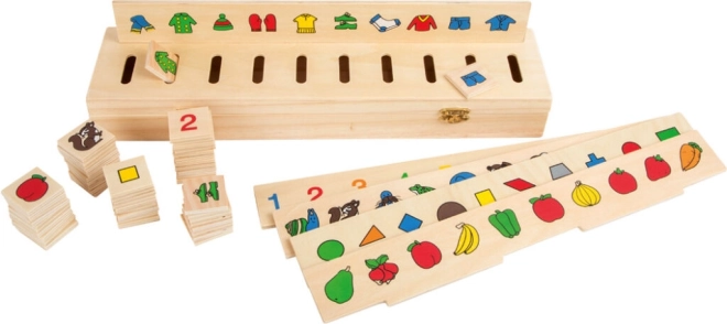 Boîte d’insertion motrice en bois pour tri Small Foot