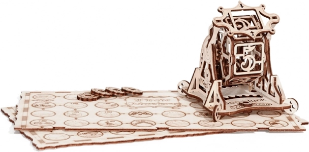 3D Mechanical Puzzle Wood Trick - Wheel of Fortune