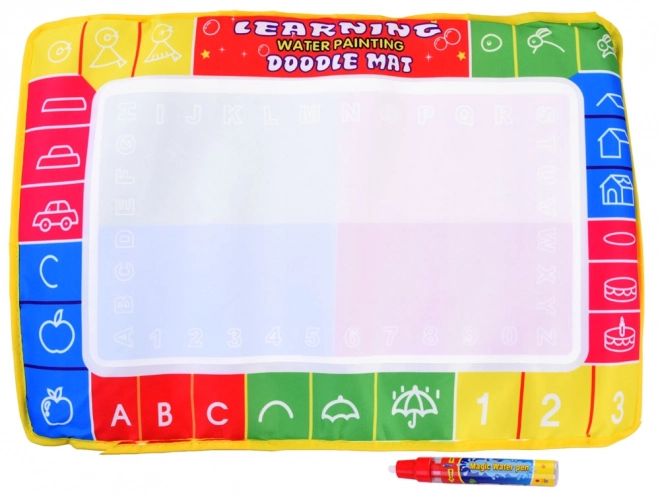 Kleurige watermat met pen