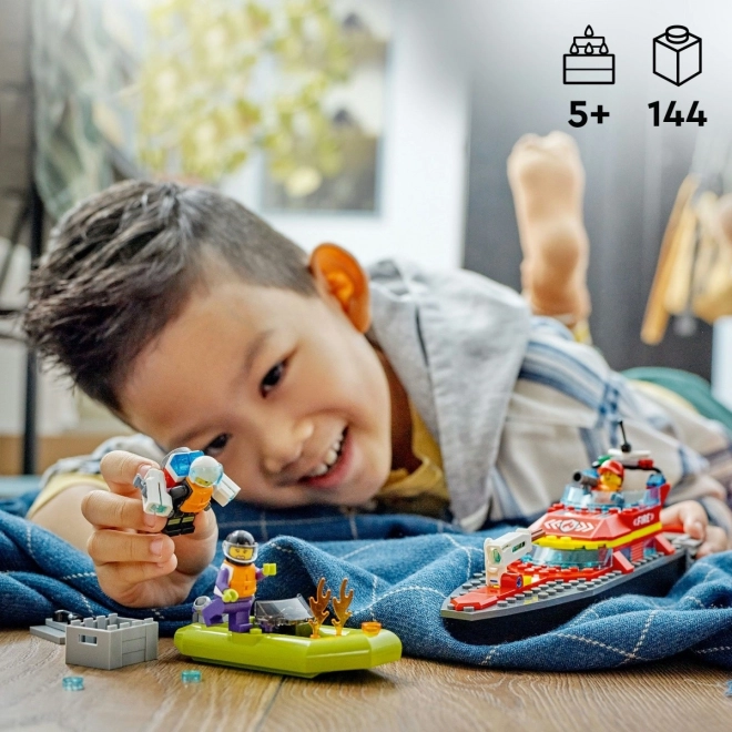 LEGO® Stad 60373 Brandweerreddingsboot en Reddingsboot