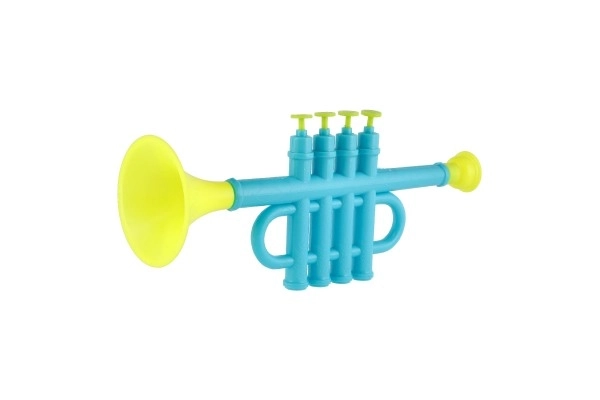 Trompet/Trumpet plastic 25cm 2 kleuren in zak