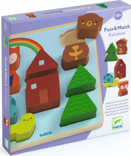 Wooden Puzzle Forest Animals by Djeco
