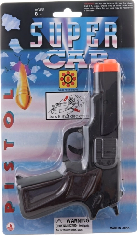 8-Schuss-Kapselpistole schwarz
