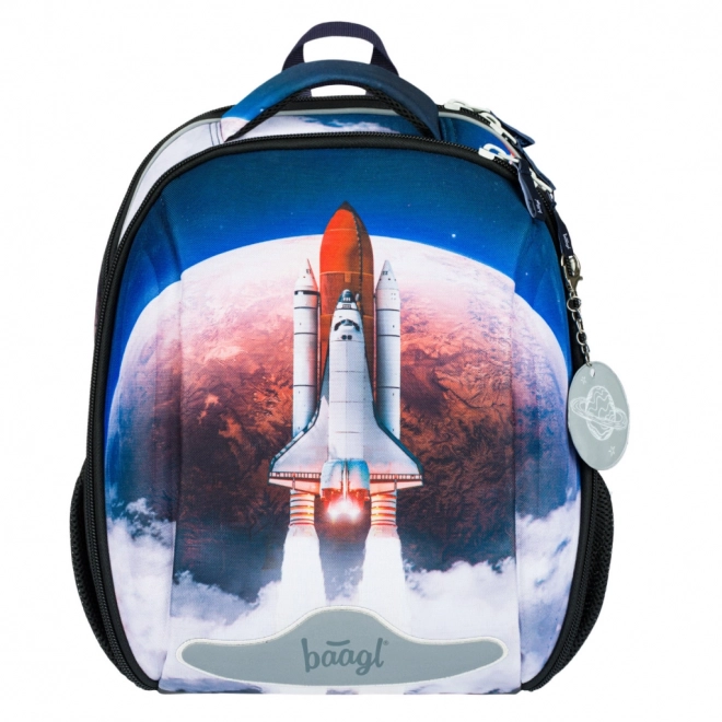 Baagl Schulset Space Shuttle: Ranzen, Federmäppchen, Beutel