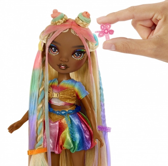 Rainbow High Doll Meline with Hair Chalks