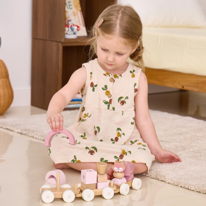 Viga Puzzle Train Set with Blocks