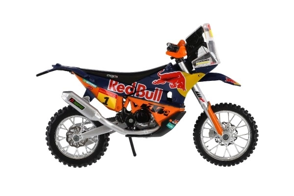 Bburago Rode Bull KTM Rally Dakar 2019 motorfiets 1:18