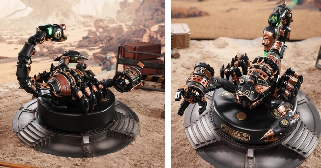 Movable three-claw arm