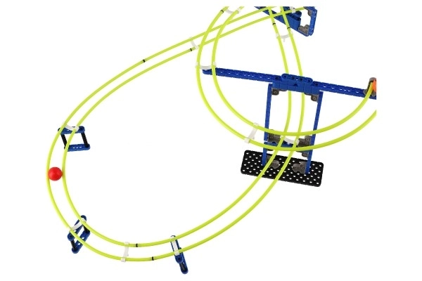 Knikkerrace spacerail plastic 220st in doos 39x28x7cm