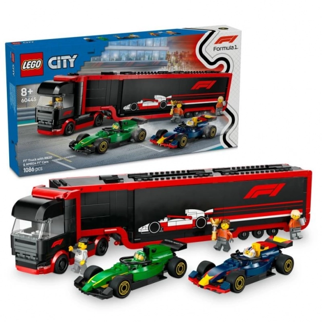 LEGO City F1-LKW mit Rennfahrzeugen