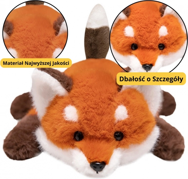 Pluchen vos knuffel met verzwaarde pootjes 30 cm