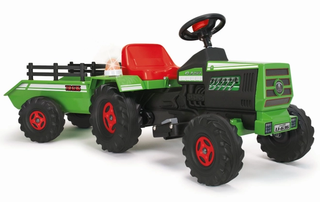 Elektrische kindertractor met aanhanger 6V