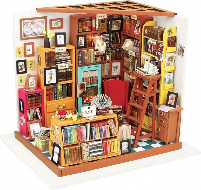 Samova studieruimte - DIY Miniatuur Poppenhuis Bibliotheek