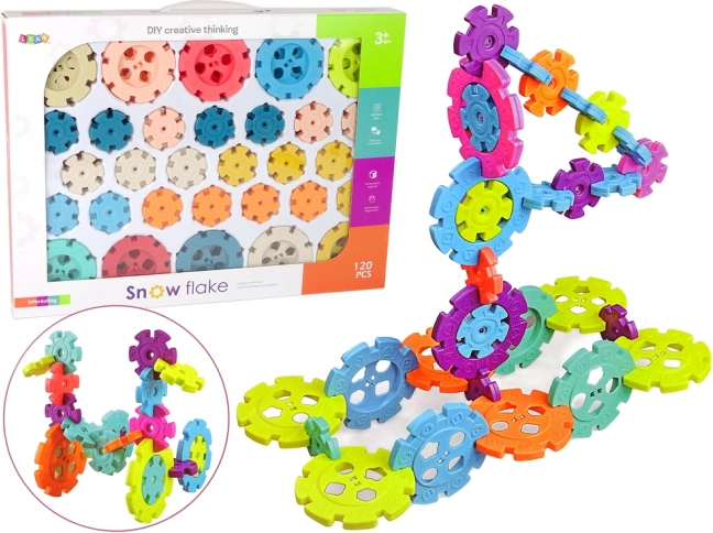 Creative Building Set Snowflakes 120 Pieces