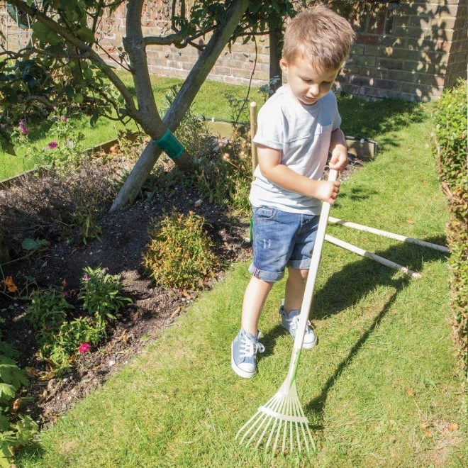 Bigjigs Toys Tuinhark voor bladeren groen