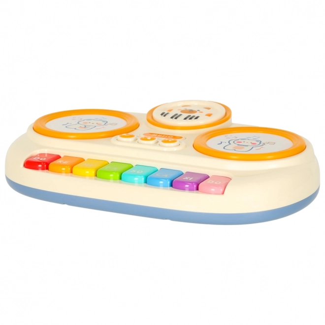 Piano éducatif interactif pour enfants couleur beige