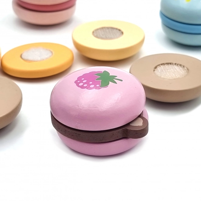Houten macarons